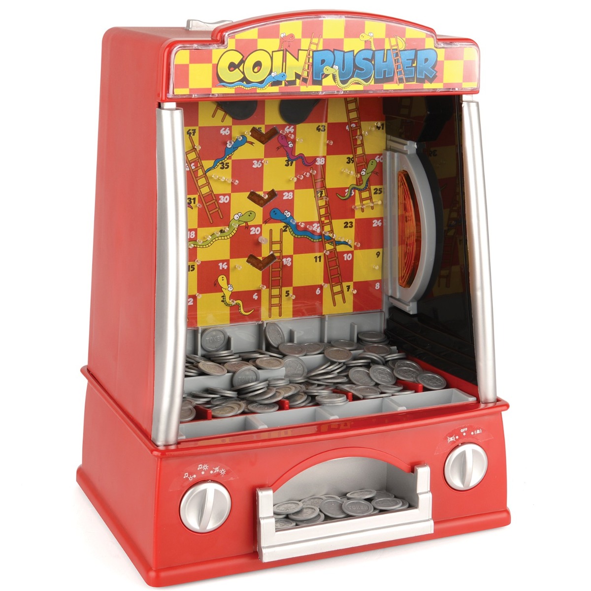 coin machine pusher
